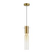 5058/5LA PENDANT ODL24 385 золотой/янтарный/металл/стекло Подвес LED 5W 3000K SCROW