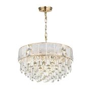 5070/11 HALL (В 2-х КОРОБКАХ) ODL24 601 золото/прозрачный/матовый/металл/хрусталь/стекло Люстра E14 11*40W FIESTA