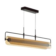 5056/35L L-VISION ODL24 387 черный/янтарный/металл/стекло/акрил Люстра LED 35W 3000К LINER