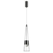 5044/12L L-VISION ODL24 000 глянц.темн.хром/прозрачный/металл/стекло Подвес LED 12W 3000K 1334Лм LUMP