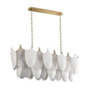 5051/14 HALL ODL24 000 золото/белый/прозрачный/металл/фарфор/стекло Люстра E14 14*40W PORCELA