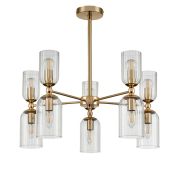 6586/10 MODERNI LN26 132 золото/прозрачный, металл/стекло Люстра подвесная E14 10*40W 220V KASSIA