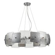 6588/8 MODERNI LN26 202 хром/тонированное стекло, металл/стекло Люстра подвесная E14 8*40W 220V LIBERTI