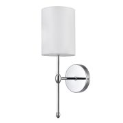 6589/1W CLASSI LN26 063 хром/белый, металл/текстиль Бра E14 1*40W 220V LATTI
