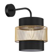 8003/1W MODERNI LN26 312 черный/черный, золотой металл/металл, текстиль Бра Е27 60W 220V ANIMAISA