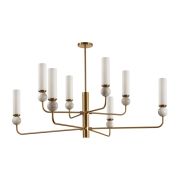 4359/8 MIDCENT ODL25 173 Люстра под латунь/металл/стекло/белый мрамор IP20 8* E14 40W 220V LOLLA