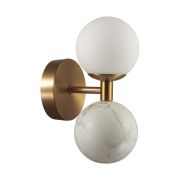 4359/6WL MIDCENT ODL25 175 Настенный светильник под латунь/металл/стекло/белый мрамор IP20 LED 1*6W 3000K 220V LOLLA