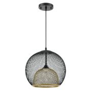 8052/1A SUSPENTIONI LN26 399 черный/черный, золото металл/металл Подвесной светильник E27 1*60W 220V LEONELA