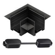 135274 SHINO NT24 093 черный Соединитель угловой «L» для шинопровода встраиваемого в ГКЛ IP20 24V EASY