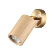 7061/1W MINIMA ODL25 217 Настенный светильник светлое дерево/металл с выкл. IP20 GU10 LED 7W 220V CAUCHO