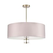 8109/7C MODERNI LN26 180 латунь титаниум/бежевый, металл/текстиль/стекло Люстра потолочная E14 7*40W 220V DAMONA