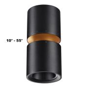 359338 OVER NT24 318 черный Светильник накладной светодиодный IP20 LED 10W/3W 3000K 1090Лм 170-265V ARISTO