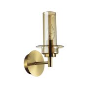 6554/1W CLASSI LN26 097 бронза/коньячный/металл/стекло Бра E14 1*40W 220V MADONNA