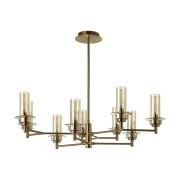 6554/9C CLASSI LN26 098 бронза/коньячный/металл/стекло Люстра потолочная E14 9*40W 220V MADONNA