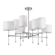 6589/8C CLASSI LN26 063 хром/белый, металл/текстиль Люстра потолочная E14 8*40W 220V LATTI