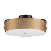 6597/40L LEDIO LN25 000 черный, античная латунь, металл/стекло Потолочный светильник LED 40W 4000К 220V DRUMY