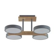 8031/72CL LEDIO LN26 345 серый, дерево/металл/акрил Потолочный светильник LED 72W 3000/4000/6000К 220V PLATO