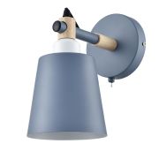 8098/1W MODERNI LN26 344 синий/синий металл, дерево/металл Бра Е27 1*60W 220V ROSALINA