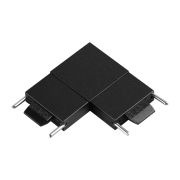 135267 SHINO NT24 093 черный Соединитель с токопроводом «L» для низковольтного шинопровода IP20 24V EASY