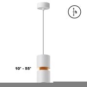 359339 OVER NT24 318 белый Светильник подвесной с механизмом регулировки высоты, провод 2м IP20 LED 10W/3W 3000K 1090Лм 170-265V ARISTO