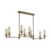 6554/8C CLASSI LN25 000 бронза/коньячный/металл/стекло Люстра потолочная E14 8*40W 220V MADONNA