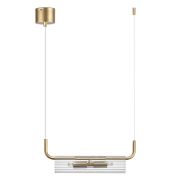 6560/2 SUSPENTIONI LN26 282 золотой/прозрачный/металл/стекло Подвес G9 2*20W 220V TORONTO