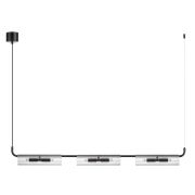 6561/6 SUSPENTIONI LN26 284  черный/прозрачный/металл/стекло Подвес G9 6*20W 220V TORONTO