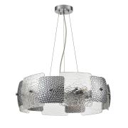 6588/6 MODERNI LN26 202 хром/тонированное стекло, металл/стекло Люстра подвесная E14 6*40W 220V LIBERTI