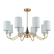 6590/8 CLASSI LN26 056 латунь/мятный зеленый, металл, керамика/текстиль Люстра подвесная E14 8*40W 220V ANRI