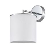 6591/1W CLASSI LN26 065 хром/белый, металл/текстиль Бра E14 1*40W 220V SUNTORI