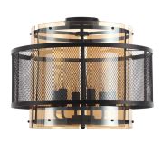 8007/6C MODERNI LN26 296 черный/черный, золотой металл/металл, стекло Люстра потолочная Е14 6*40W 220V ZARINA