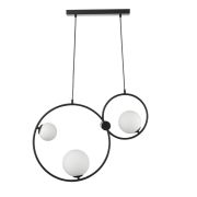 8035/3 MODERNI LN25 000 черный/белый, металл/стекло Подвесной светильник G9 3*35W 220V ORNATO
