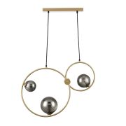 8036/3 MODERNI LN25 000 шампань/дымчатый, металл/стекло Подвесной светильник G9 3*35W 220V ORNATO