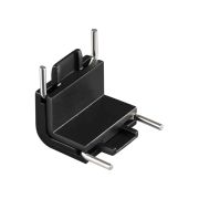 135271 SHINO NT24 093 черный Соединитель с токопроводом «Г» (потолок/стена) для низковольтного шинопровода IP20 24V EASY