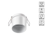 370936 SPOT NT22 514 белый Встраиваемый светильник IP20 GU10 50W 220V BUTT