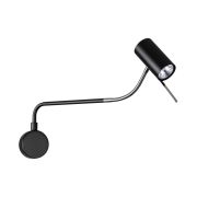 4381/1W HIGHTECH ODL23 455 черный/хром/металл Настенный св-к выкл. на плафоне IP20 LED GU10 10W GIGI