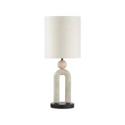 5410/1T MODERN ODL_EX23 113 черный матов./бежевый металл/полирезин/ткань Настольная лампа E27 1*60W BAGEL