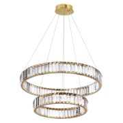 5015/60L L-VISION ODL23 589 золотой/прозрачный металл/хрусталь Люстра LED 60W 4000K 6000Лм VEKIA