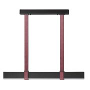 6629/25L HIGHTECH ODL24 000 металл/экокожа/ткань/акрил бордовый/черный Подвесной светильник IP20 LED 25W 3000K 220V VINCENT