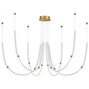 6639/70L HIGHTECH ODL24 225 металл/античная бронза/разноветн. бусы из акрила/акрил Люстра IP20 LED 70W 3500K 220V MONELLA