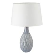8138/1T MODERNI LN26 494 серый/белый, керамика/текстиль Настольная лампа Е27 1*60W 220V YARA