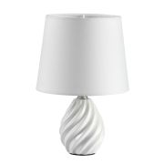 8143/1T MODERNI LN26 492 белый, керамика/текстиль Настольная лампа Е27 1*60W 220V KEILA