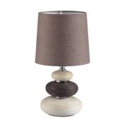 8126/1T COMFI LN26 510 коричневый/бежевый/белый, керамика/текстиль Настольная лампа Е14 1*40W 220V LATZA