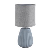 8161/1T COUNTY LN26 502 серый, керамика/текстиль Настольная лампа E14 1*40W 220V ASELA