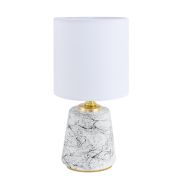 8169/1T COUNTY LN26 503 белый/серый керамика/текстиль Настольная лампа E14 1*40W 220V GIATA