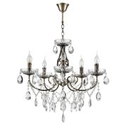8190/5 CLASSI LN26 094 античная бронза, металл/хрусталь Люстра E14 5*40W 220V LINN