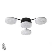 8236/4CL LEDIO LN25 000 черный, металл/акрил Люстра потолочная с ПДУ LED 55W 3000-6000К 220V DIDANA