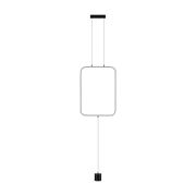 7022/27FLA HIGHTECH ODL25 283 Напольный светильник черный/металл/акрил IP20 LED 3000K 220V TEO