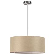 8250/3 MODERNI LN26 527  никель/бежевый, металл/текстиль Подвес Е27 3*60W 220V NIKKI