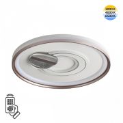 7787/85L PIKO LED SN 607 Светильник металл/белый/бронза LED 85Вт 3000-6500K D495 IP20 пульт ДУ GEMINI